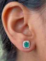 Emerald Diamond Earrings