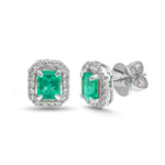 Emerald Diamond Earrings