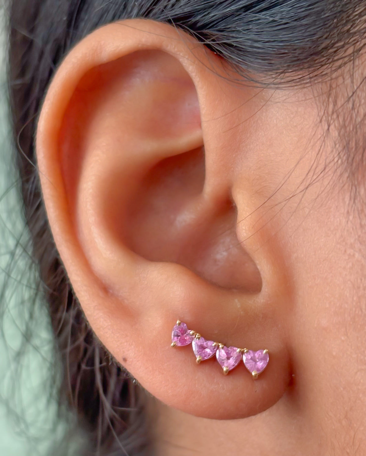 Pink Sapphire Earrings