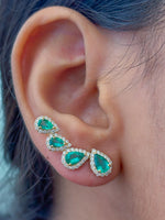 Emerald Diamond Earrings