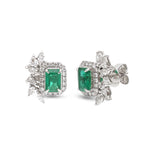 Emerald Diamond Earrings
