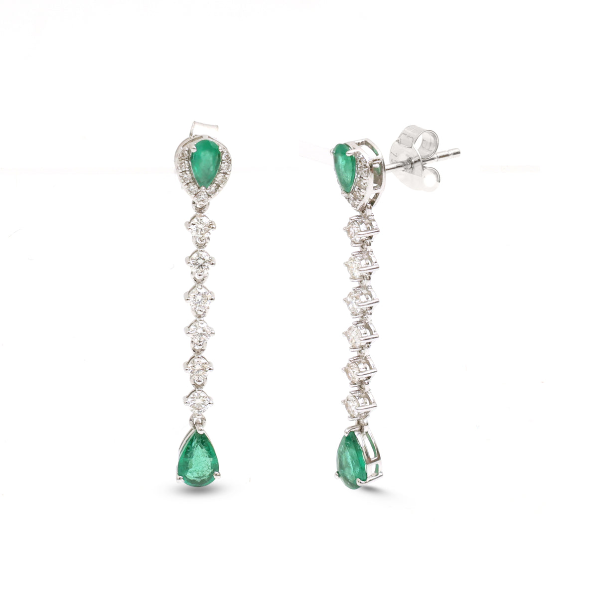 Emerald Diamond Earrings