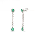 Emerald Diamond Earrings