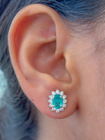 Emerald Diamond Earrings