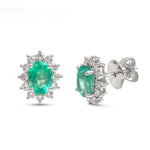 Emerald Diamond Earrings