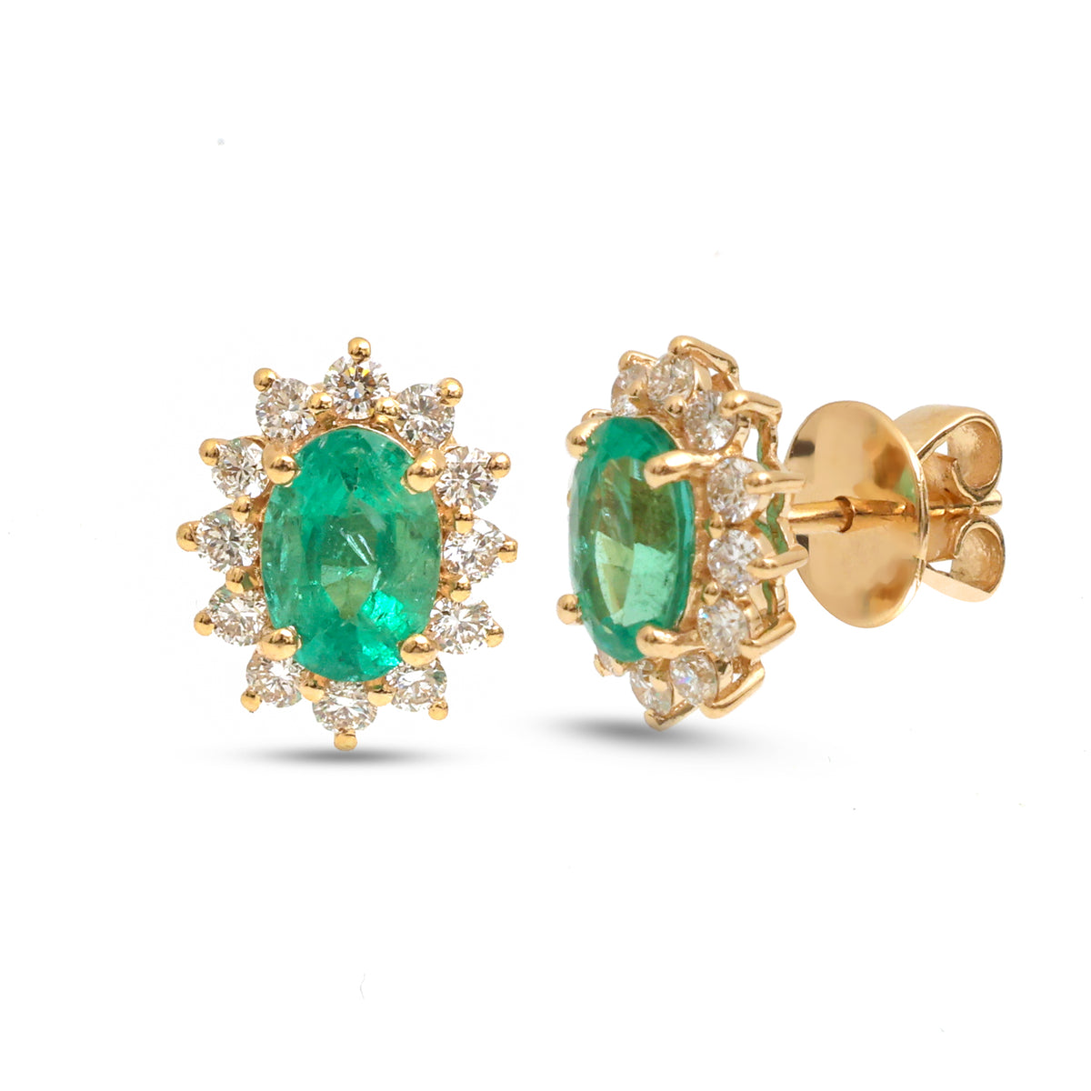 Emerald Diamond Earrings