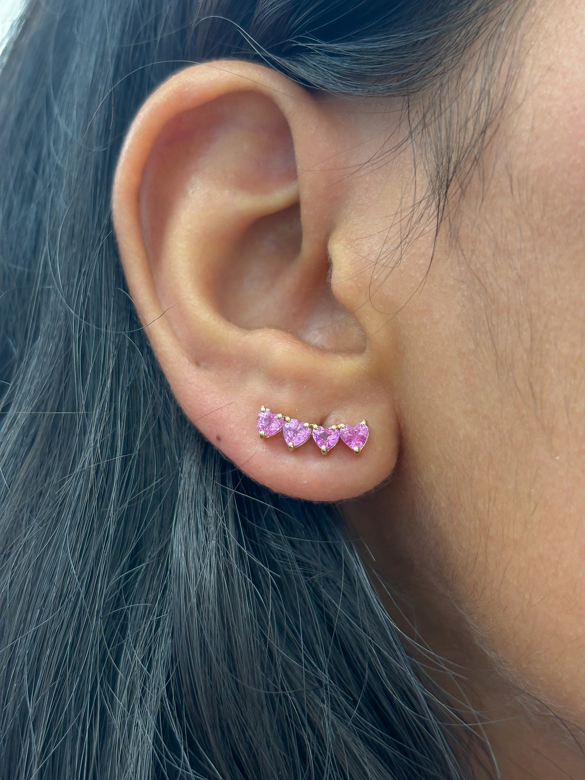 Pink Sapphire Earrings