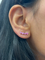 Pink Sapphire Earrings