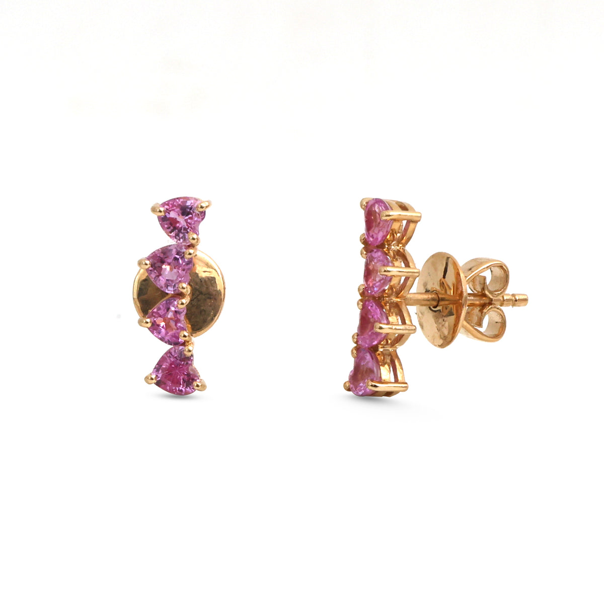 Pink Sapphire Earrings