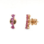 Pink Sapphire Earrings
