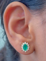 Emerald Diamond Earrings
