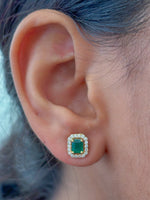 Emerald Diamond Earrings