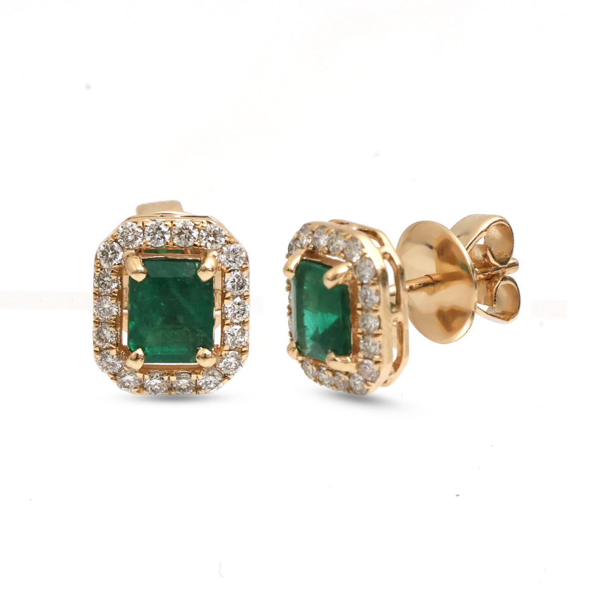 Emerald Diamond Earrings