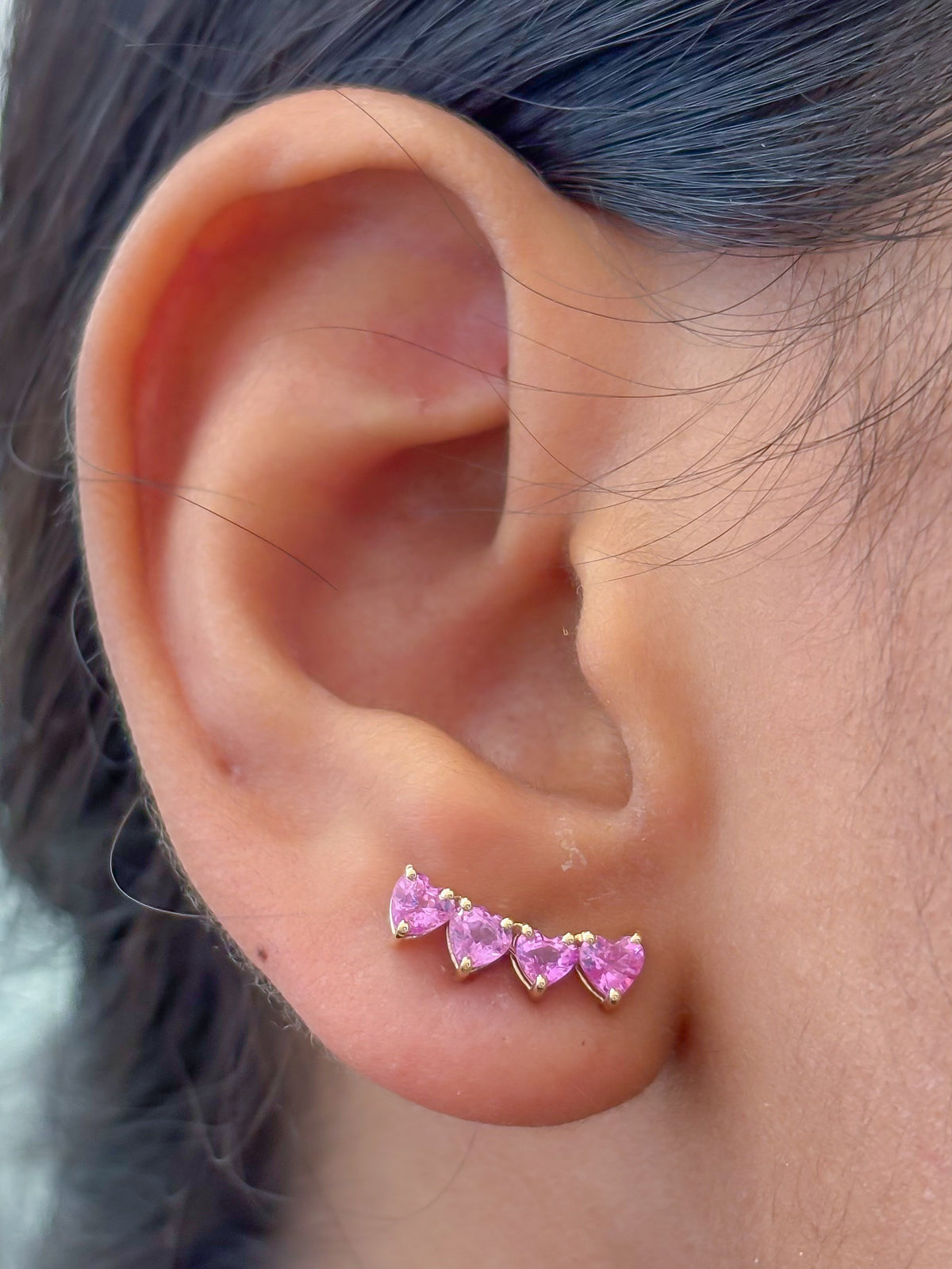 Pink Sapphire Earrings