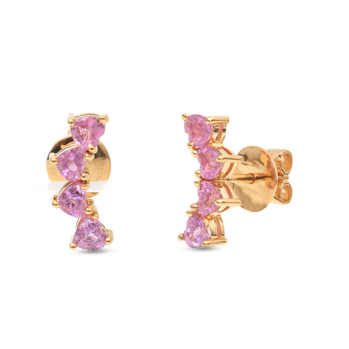 Pink Sapphire Earrings