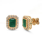 Emerald Diamond Earrings