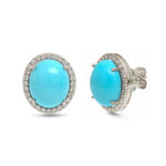 Turquoise Diamond Earrings