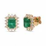 Emerald Diamond Earrings