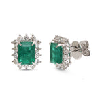 Emerald Diamond Earrings