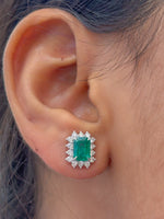 Emerald Diamond Earrings