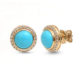 Turquoise Diamond Earrings