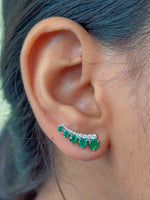 Emerald Diamond Earrings
