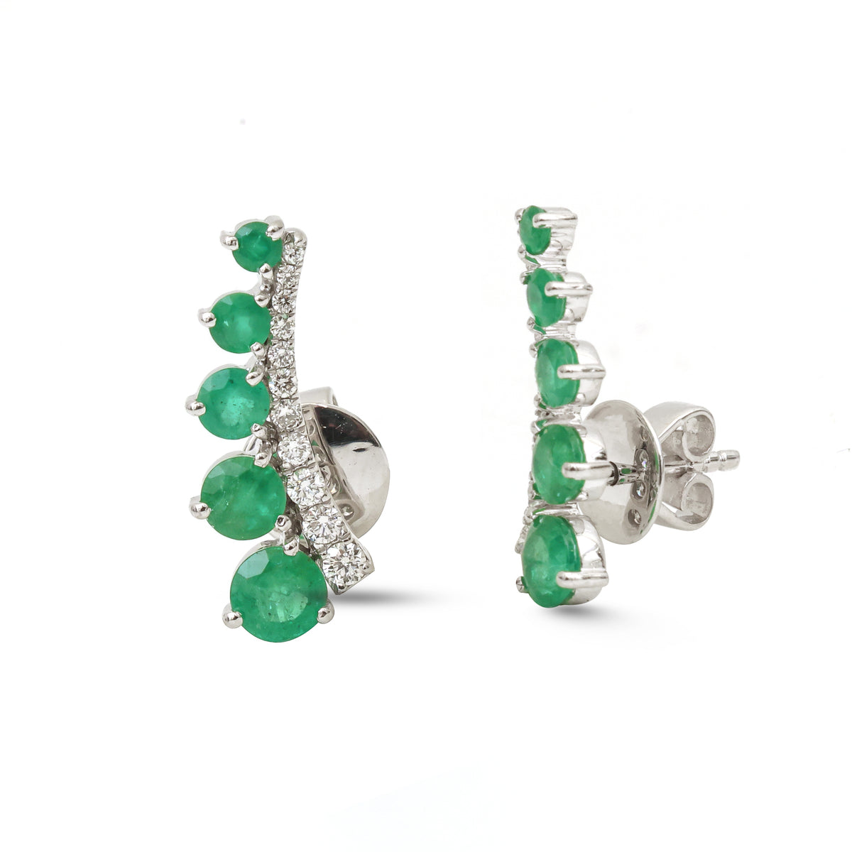 Emerald Diamond Earrings