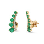 Emerald Diamond Earrings