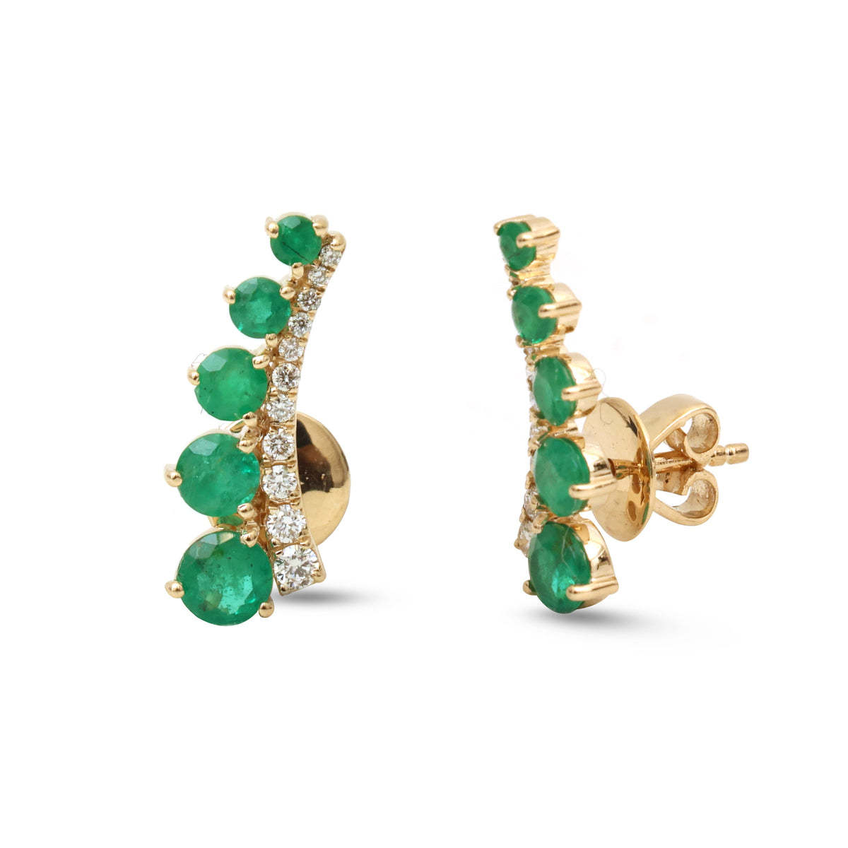 Emerald Diamond Earrings