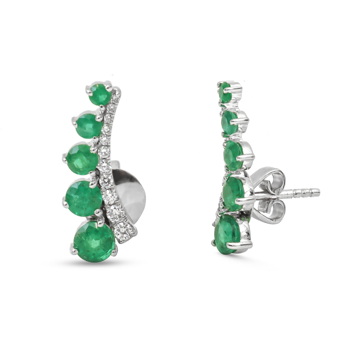 Emerald Diamond Earrings