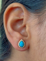 Turquoise Diamond Earrings