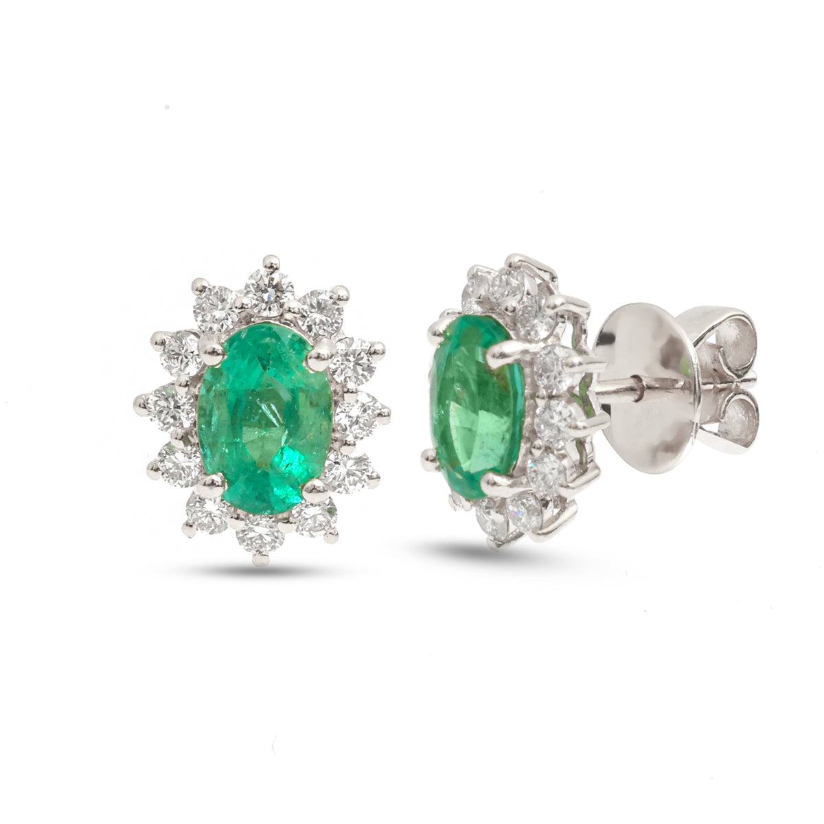 Emerald Diamond Earrings