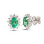 Emerald Diamond Earrings