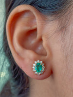 Emerald Diamond Earrings