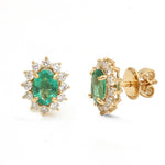 Emerald Diamond Earrings