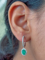 Emerald Diamond Earrings