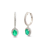 Emerald Diamond Earrings