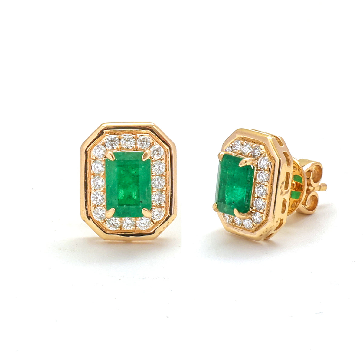 Emerald Diamond Earrings
