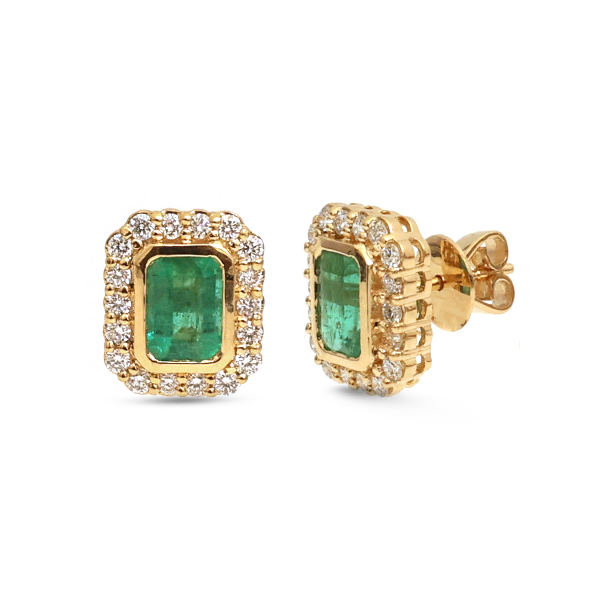 Emerald Diamond Earrings