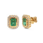 Emerald Diamond Earrings