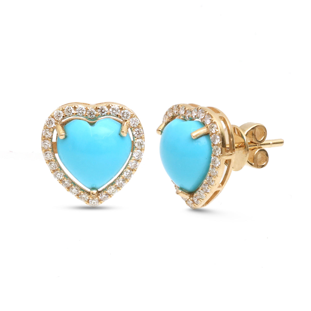 Turquoise Diamond Earrings