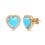 Turquoise Diamond Earrings