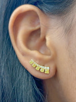 Yellow Diamond Diamond Earrings