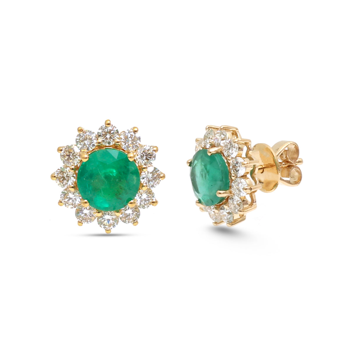 Emerald Diamond Earrings