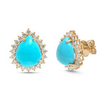 Turquoise Diamond Earrings