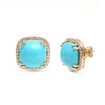 Turquoise Diamond Earrings