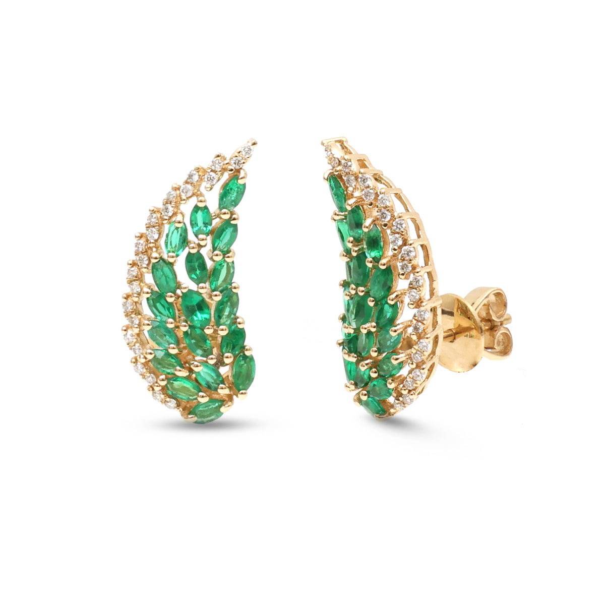 Emerald Diamond Earrings