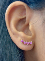 Pink Sapphire Earrings