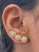 Yellow Diamond Diamond Earrings