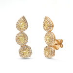Yellow Diamond Diamond Earrings